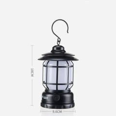 Shufa - Nostaljik Işığı Ayarlanabilir USB Şarjlı Ledli Kamp Lambası SARI