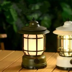 Shufa - Nostaljik Işığı Ayarlanabilir USB Şarjlı Ledli Kamp Lambası