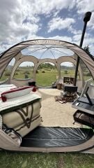 SHUFA  Tam Otomatik Şeffaf KUBBE Çadır, Yağmuru ve kar yağışı izlenebilir 400*400*200CM