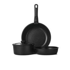 5 Parça Easy Clip Çıkarılabilir Saplı Taşınabilir Tava ve Tencere Seti