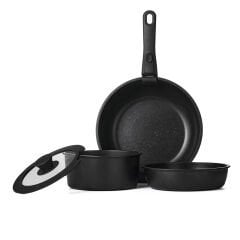 Shufa 5 Parça Easy Clip Çıkarılabilir Saplı Taşınabilir Tava ve Tencere Seti