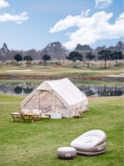 SHUFA Taşınabilir Tek Kişilik Şişme Koltuk (Ayak Dayama ve El Pompası Dahil)