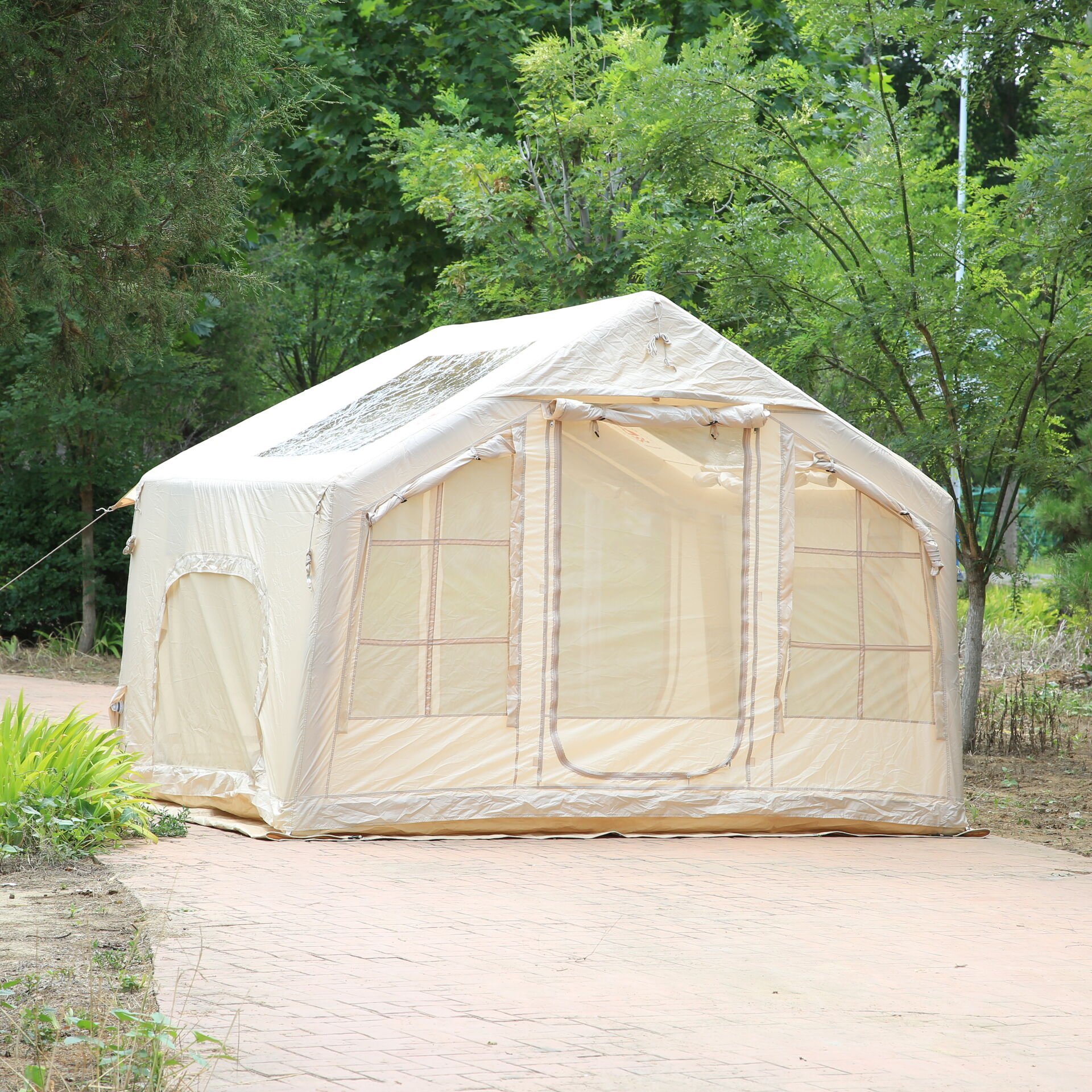 SHUFA Galaksi Serisi | 8 m² Şişme Kamp Çadırı – 4 Mevsim – Geniş & Şeffaf Tavanlı – 315x250x220 cm