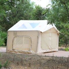 SHUFA Galaksi Serisi | 8 m² Şişme Kamp Çadırı – 4 Mevsim – Geniş & Şeffaf Tavanlı – 315x250x220 cm