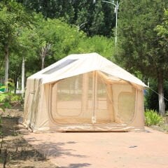 SHUFA Galaksi Serisi | 8 m² Şişme Kamp Çadırı – 4 Mevsim – Geniş & Şeffaf Tavanlı – 315x250x220 cm