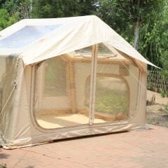 SHUFA Galaksi Serisi | 8 m² Şişme Kamp Çadırı – 4 Mevsim – Geniş & Şeffaf Tavanlı – 315x250x220 cm