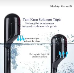 SHUFA S/M Beden Siyah Dalış Maskesi Tam Yüz Full Face Şnorkel Anti Sızıntı Ekipmanları 360 Görüntü Slikon(Kopya)