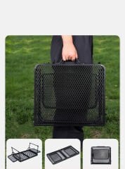 Taşınabilir Katlanır Kamp Masası – Hafif, Dayanıklı, File Yüzeyli Outdoor Piknik Masası