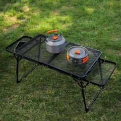 Taşınabilir Katlanır Kamp Masası – Hafif, Dayanıklı, File Yüzeyli Outdoor Piknik Masası