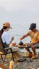 Taşınabilir Katlanır Mangal Masası - Kamp ve Piknik için