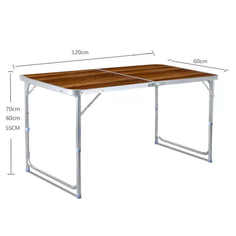 Taşınabilir Kalınlaştırılmış Alüminyum Alaşımlı Katlanır Kamp Masası - Kamp ve Outdoor İçin Hafif ve Dayanıklı